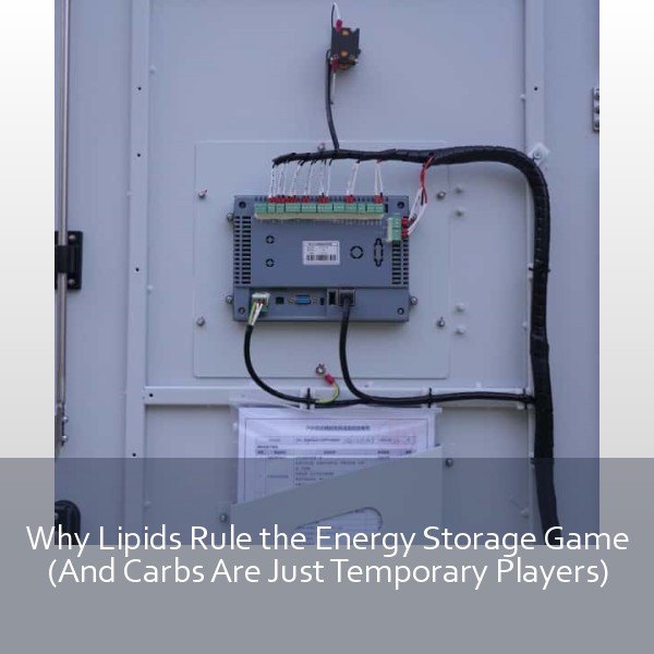Why Lipids Rule the Energy Storage Game (And Carbs Are Just Temporary Players)